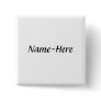 Custom name design, with a script font. buttons