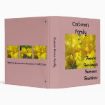 Custom Name Family binder Finances Investments