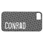Custom Name  Grey Geometric G604 iPhone 5 Cases