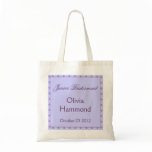 CUSTOM NAME Junior Bridesmaid  Wedding Bag PURPLE