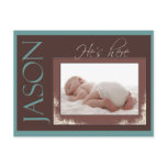 Custom new baby announcement postcard
