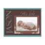 Custom new baby announcement postcard