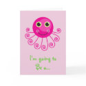 Custom Octopus Big Sister Child's Name cards