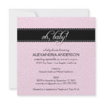 :custom: Oh, Baby! Baby Shower Invite (black/pink)
