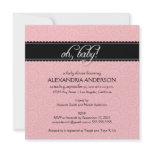 :custom: Oh, Baby! Baby Shower Invite (black/pink)
