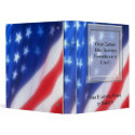Custom Patriotic Business Presentation Binder