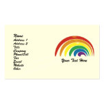 Custom Personalized Abstract Rainbow Biz Cards Business Card