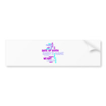 Custom Personalized Birth Announcement Sticker 2