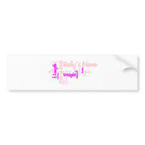 Custom Personalized Birth Announcement Sticker