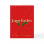 Custom Personalized Christmas Card w/ Logo