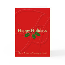 Custom Personalized Christmas Card w/ Logo