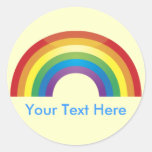 Custom Personalized Classic  Rainbow Stickers
