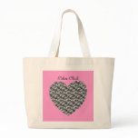 Custom Personalized Dice Heart Tote Bags