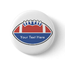Custom Personalized Football Buttons