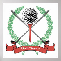 Custom Personalized Golf Posters