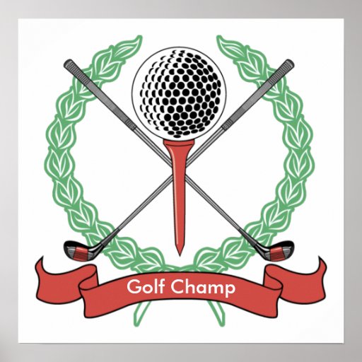 Custom Personalized Golf Posters
