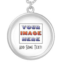 Custom Personalized Image and Text Necklaces