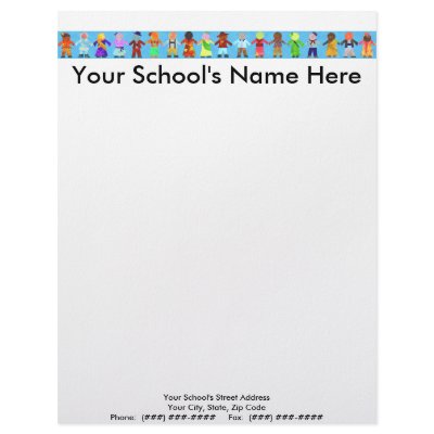 Custom Personalized Letterhead - Schools/Teachers by PeaceMontessori