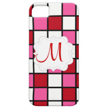 Custom Personalized Monogram Initial Mosaic iPhone 5 Cover