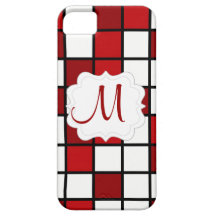 Custom Personalized Monogram Mosaic iPhone 5 Case