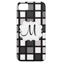 Custom Personalized Monogram Mosaic iPhone 5 Case