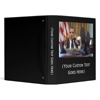Custom Personalized Obama Scrapbook 3 Ring Binders by cutencomfy