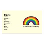 Custom Personalized Rainbow Business Cards (border