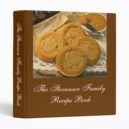 Custom Personalized Recipe Book 3 Ring Binders