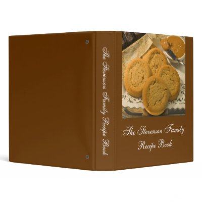 Custom Personalized Recipe Book 3 Ring Binders by cutencomfy