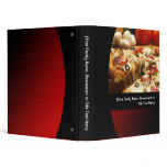 Custom Personalized Recipe or Menu Food Binder binders