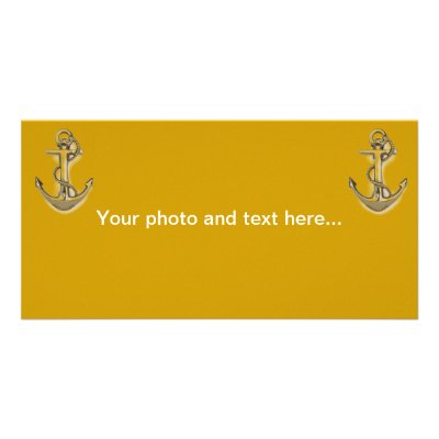 Custom Photo anchor card Personalized Photo Card by ArtEtc