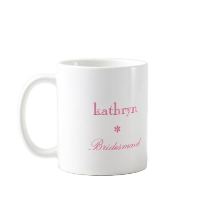Custom photo argyle preppy bridesmaid coffee mug by FidesDesign