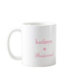 Custom photo argyle preppy bridesmaid coffee mug