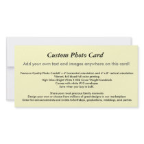 Custom Photo Card