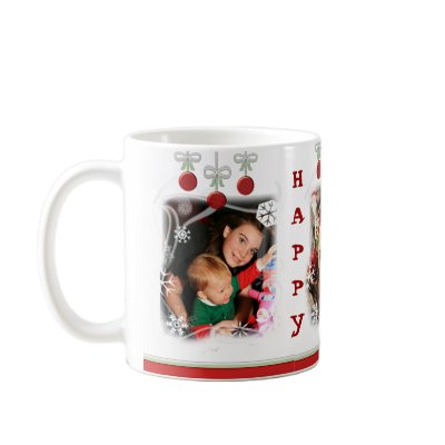 Custom Photo Christmas Ornaments Coffee Mug by jamiecreates1