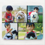 Custom Photo Collage Mousepad Add your 4 Photos mousepads