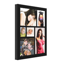 Custom Photo Collage Wrapped Canvas, 1.5" Depth