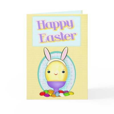 Custom Photo Easter Bunny Egg Cards by jamiecreates1
