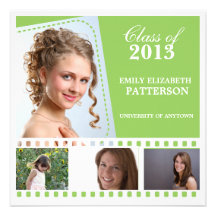 Custom Photo Film Graduation Announcement