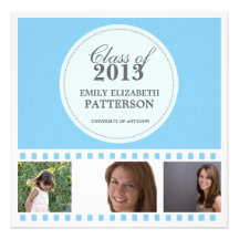 Custom Photo Film Graduation Custom Invite