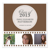Custom Photo Film Graduation Personalized Announcement