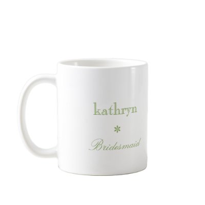 Custom photo green argyle preppy bridesmaid coffee mug by FidesDesign