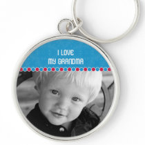 Custom Photo Large Premium  Keychain