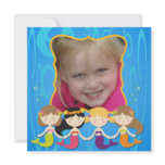 Custom Photo Mermaid Birthday Invitation