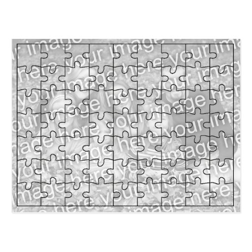 Custom Photo "Mock" Puzzle Post Card-63 pieces