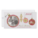 Custom Photo Ornament Holiday Photo Card :: 02