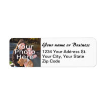 Custom Photo Return Address Label