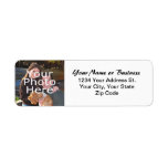 Custom Photo Return Address Label labels