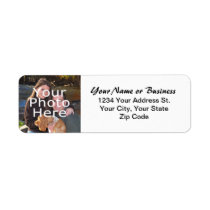 Custom Photo Return Address Label