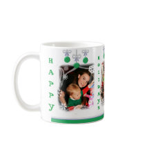 Custom Photo & Text Christmas Coffee Mug